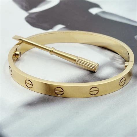 cartier love dupe bracelet|cartier love bracelet look real.